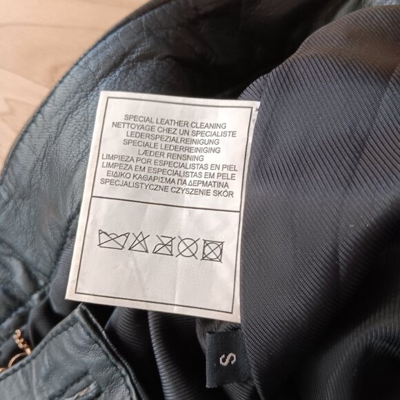 6126 by Lindsay Lohan NWT Hail Leather Skinny Leg Pants In Black - Small S - Picture 7 of 10